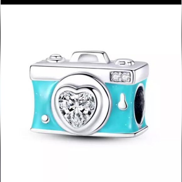 Charm for Bracelet Sterling Silver 925 Camera - Picture 2 of 4